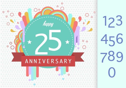 Anniversary Template vector