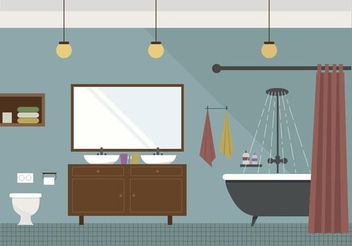 Vector Bathroom Illustration