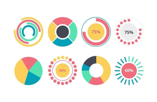 Pie Chart Infographic Element  vector