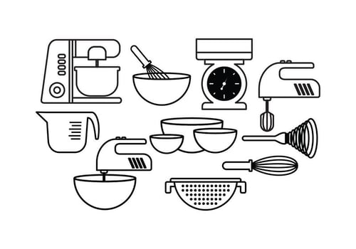 Free Baking Set Vector