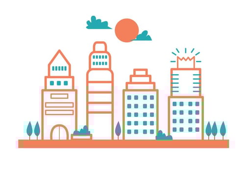 Austin City Landscape vector