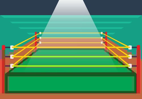 Illustration Of Wrestling Ring vector