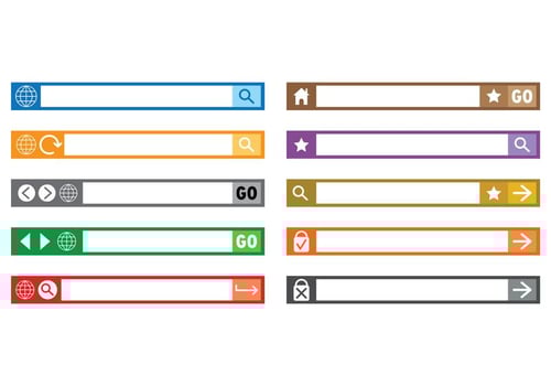 Set Of Address Bar Vectors