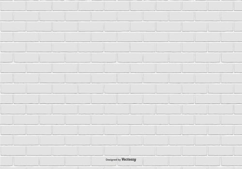 White Brick Pattern Background vector