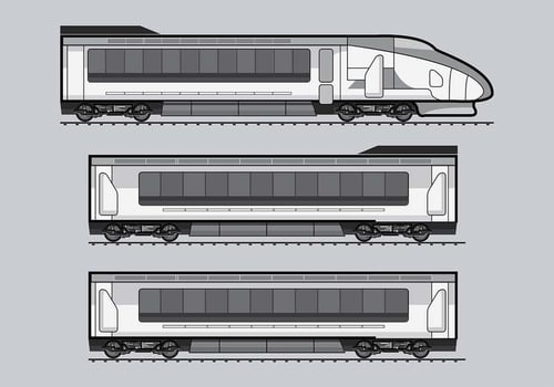 TGV Train Vector 