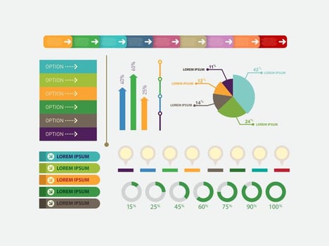 Infographic element vector