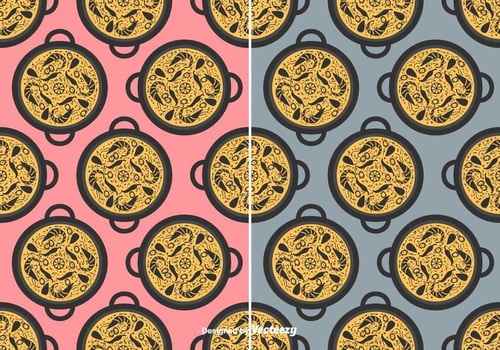 Paella Vector Pattern