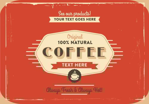 1940's Coffee Logo Vector