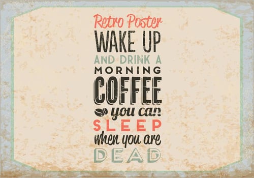 Sleep Is For The Dead Vector