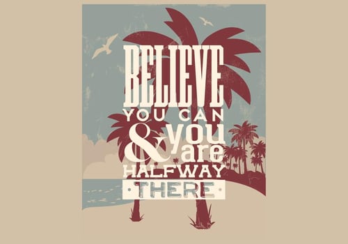 Believe You Can Vector
