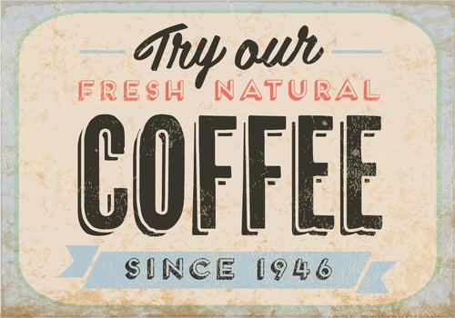 Natural Fresh Coffee Vector