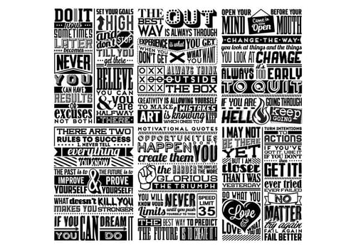 Positivity Collage Vector