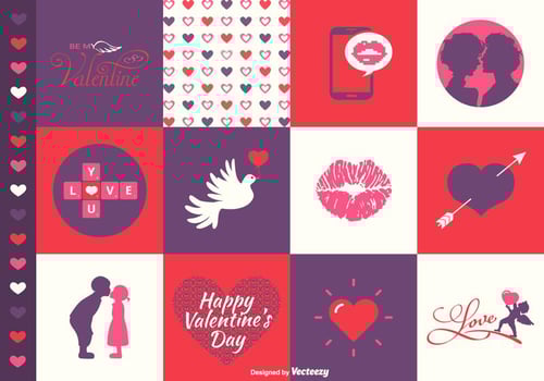 Vector Valentine’s Day Designs
