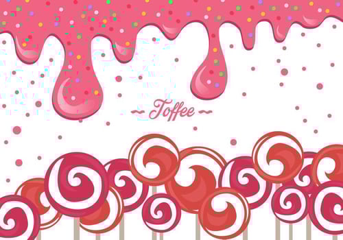 Pink Toffee Background vector