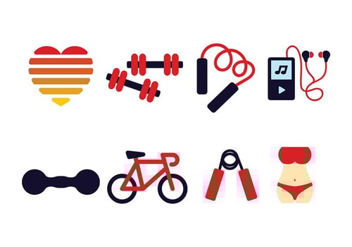 Fitness Icon Pack Vector