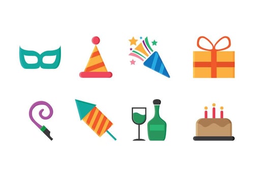 Free Party Icons vector