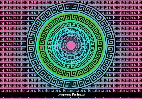 Versace Greek Vector Background
