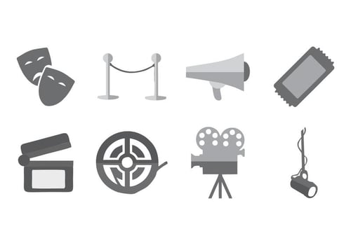 Theatre Icons Vector