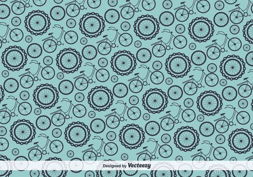 Bicycle Vector Pattern
