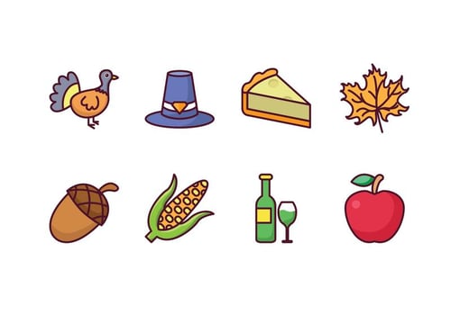 Free Thanksgiving Icons vector