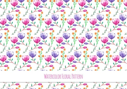 Beautiful Free Vector Floral Pattern