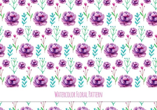 Cute Free Vector Floral Pattern