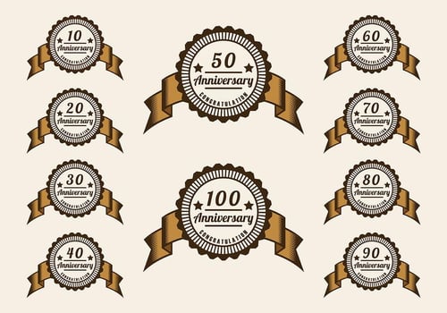 Anniversary Vector
