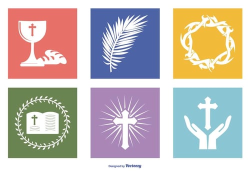Holy Week Icon Collection vector