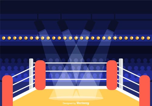 Free Wrestling Ring Vector Illustration