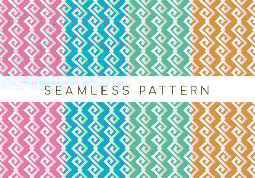 Soft Geometric Greek Pattern vector