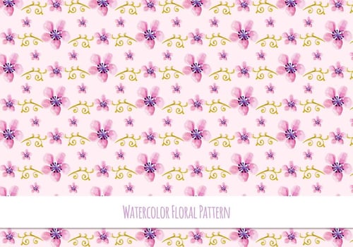 Cute Free Vector Floral Pattern