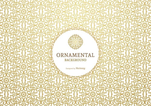 Golden Ornamental Vector Background