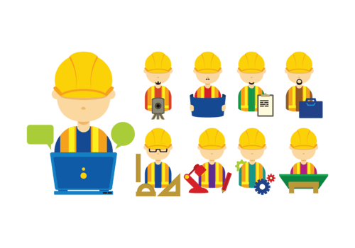 Surveyor Cartoon Vector
