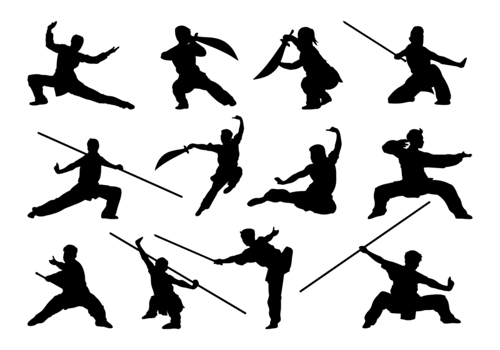 Wushu Silhouette Vector