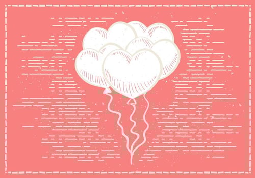 Free Hand Drawn Valentines Vector Background