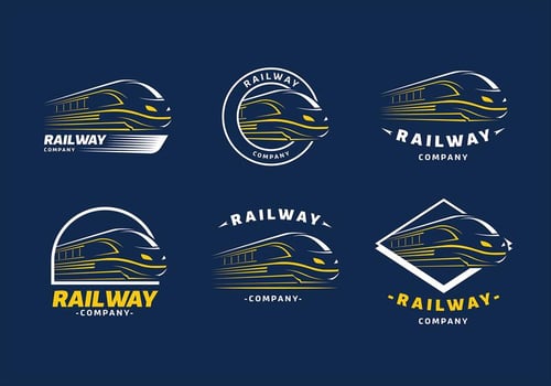 Train Logo Template Free Vector