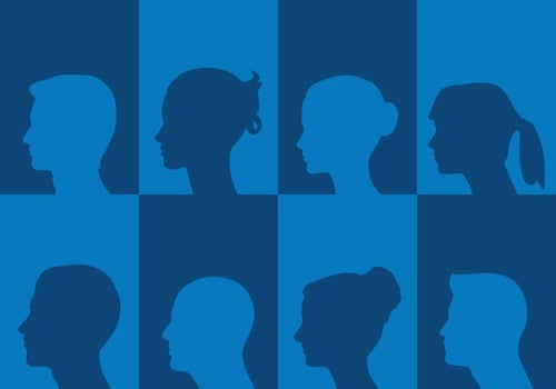 Profile Silhouettes vector