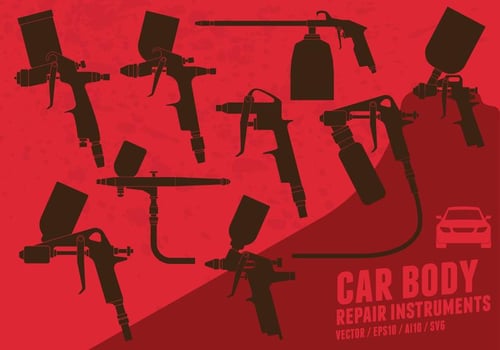 Car Body Spray Paint vector