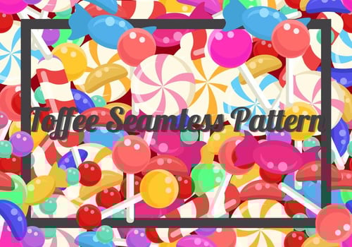 Toffee Seamless Background vector