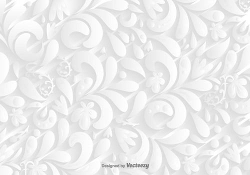 Vector White Ornamental Background