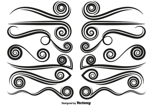 Vector Vintage Style Dividers