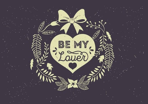 Free Vector Valentine's Day Typography