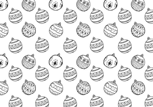 Free Christmas Hand Drawn Pattern Background vector