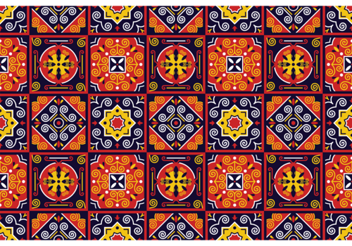Vector Traditional Azulejos Pattern