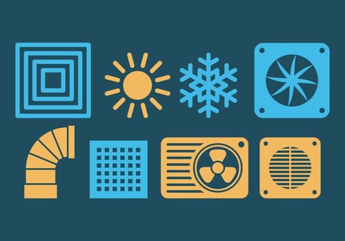 HVAC Icons vector