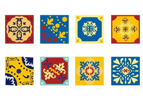 Portuguese Tile Azulejo Vector