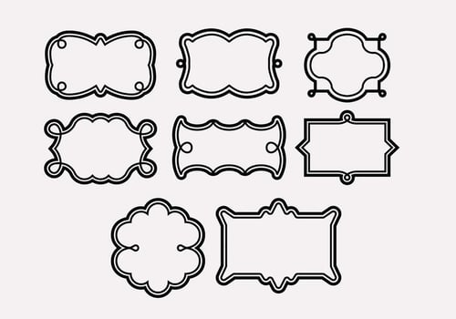 Cadre Frame Icons vector