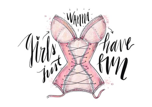 Women's Day Watercolor Lingerie  vector