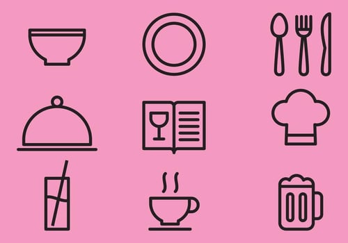 Kitchen Line Items vector