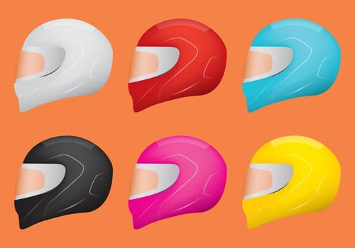 Motorcycle Helmet Vectors 